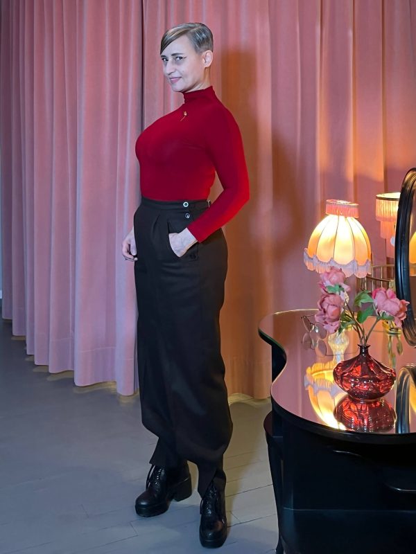 audrey-turtle-neck-top-red-hazel's-boudoir