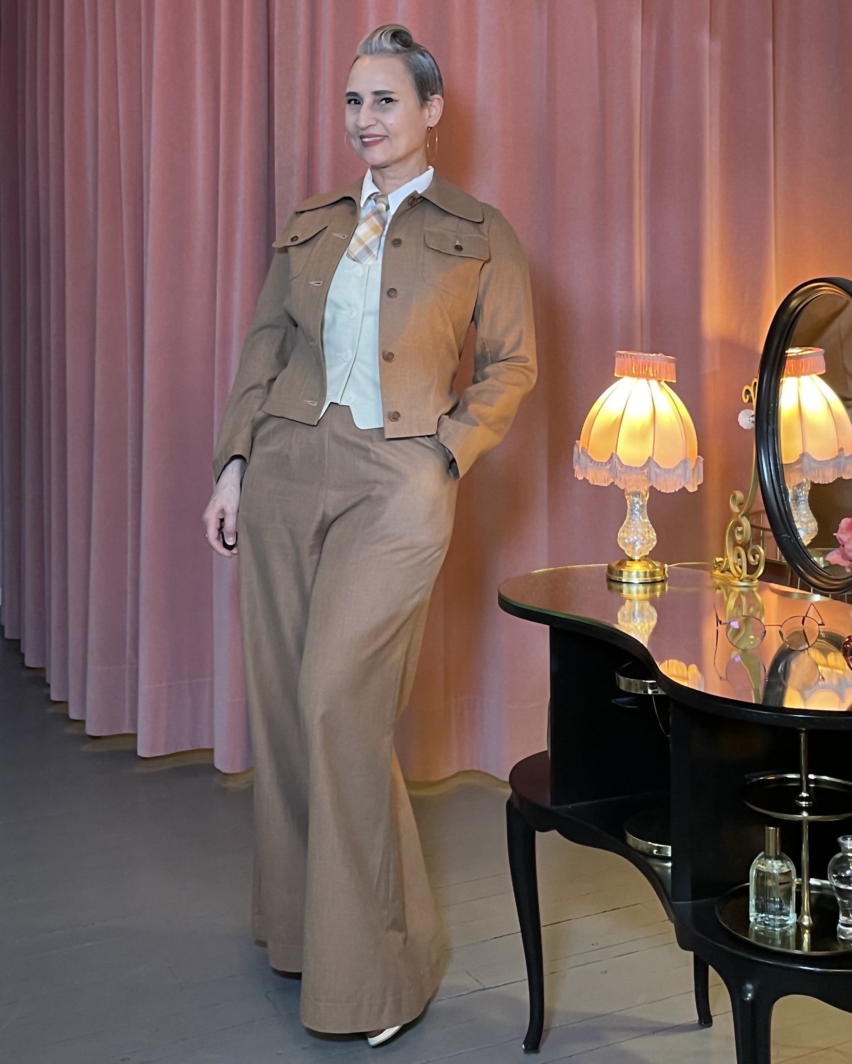 Sportjacke Sweet Georgia Brown (30er Jahre) - karamell – Bild 2