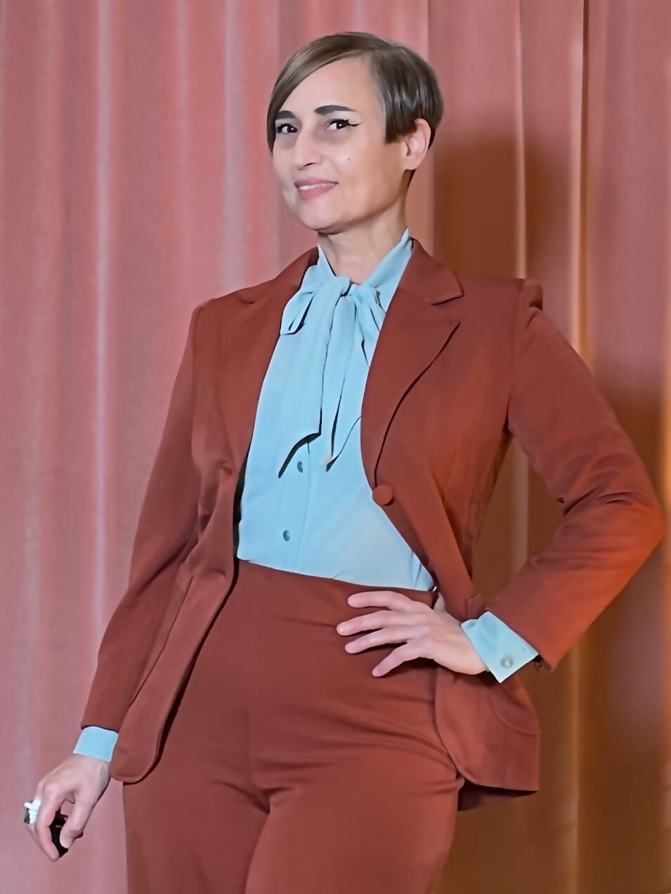 blazer-gabardine-terra-cotta-very-cherry-hazel's-boudoir