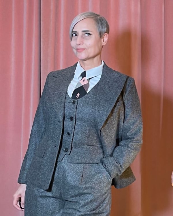 Weste Lady Grey (20er-30er Jahre) - Tweed grau – Bild 3