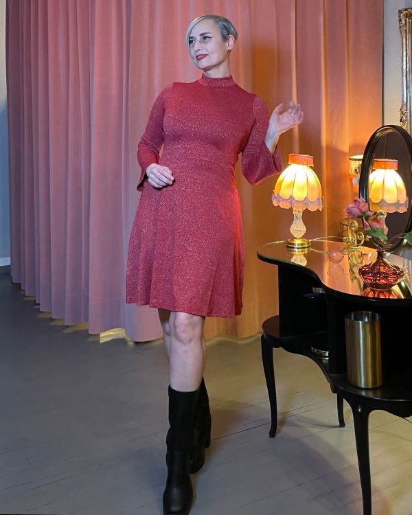 60 Jahre Mini Kleid (Berta Dress) - red