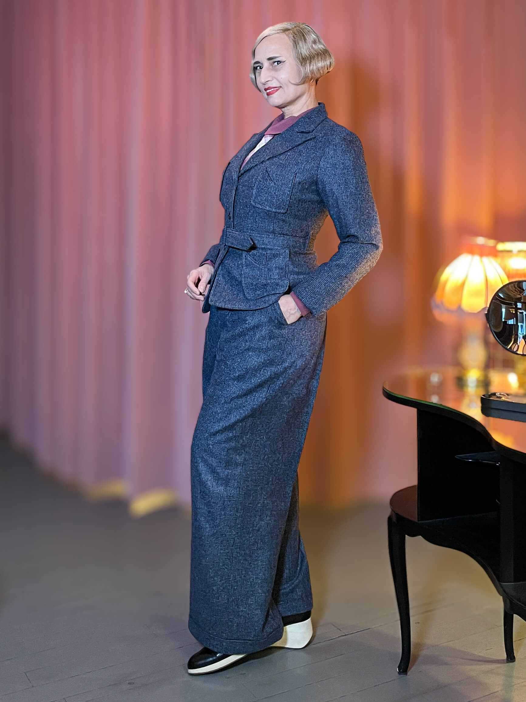 Sport Blazer Hickory Ace (20-30er Jahre) - blau/grau – Bild 3