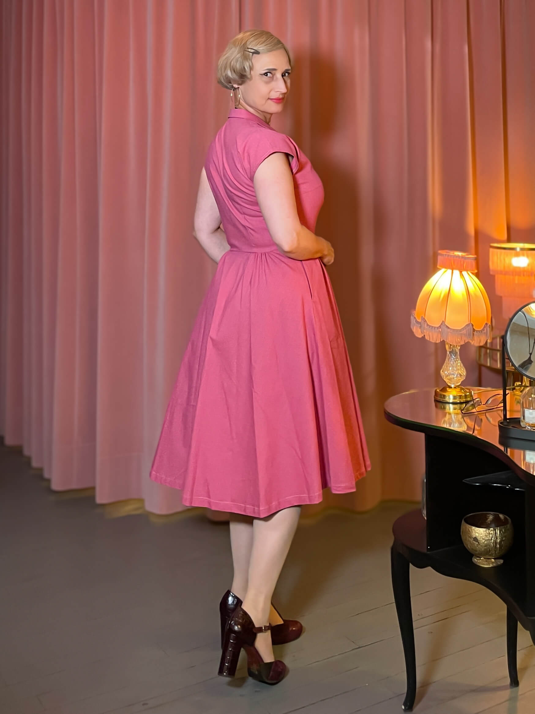 Hattie Kleid (50er Jahre) - rot – Bild 3