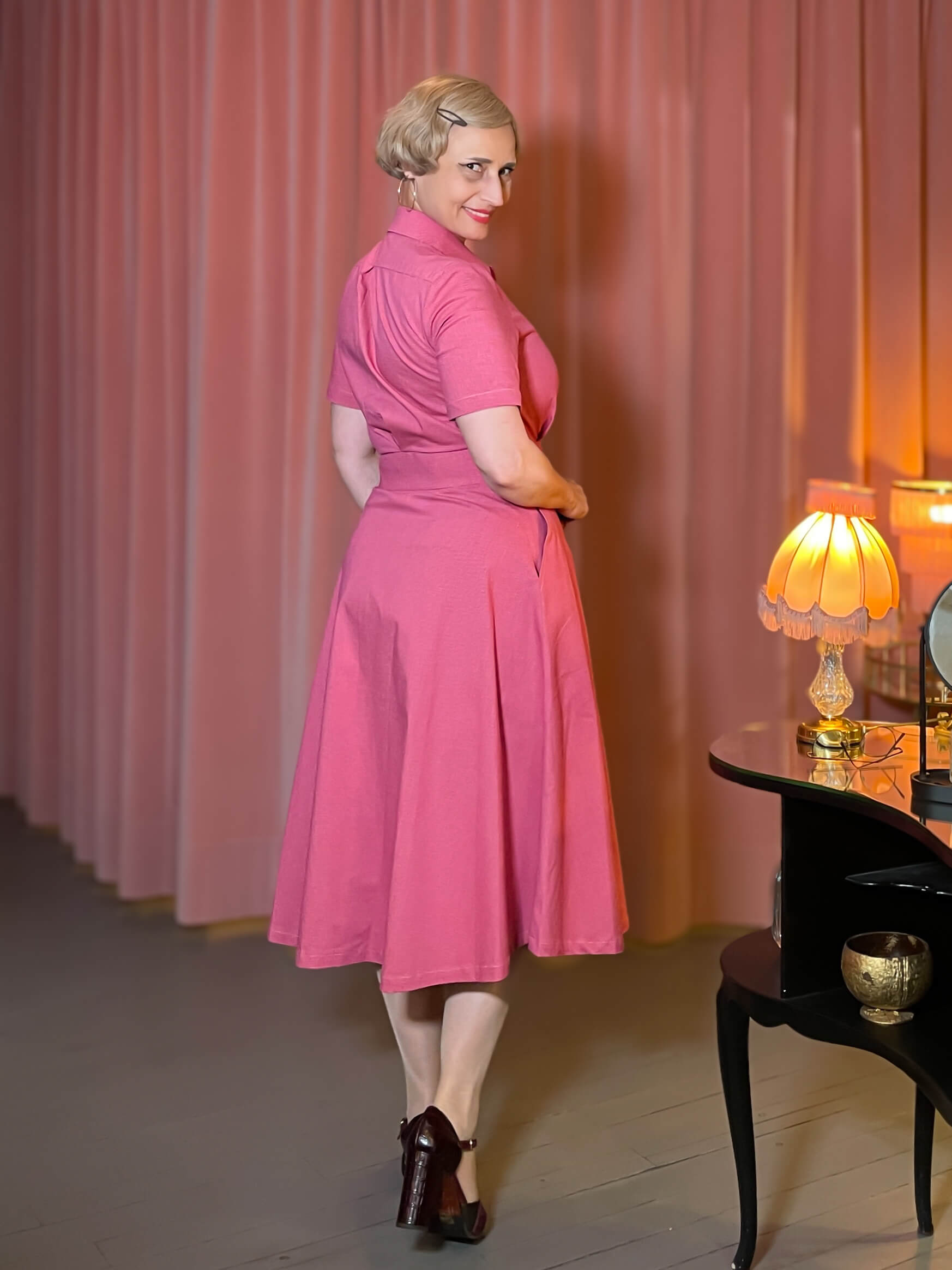 Playsuit Jenna (40er Jahre Romper) - rot – Bild 6