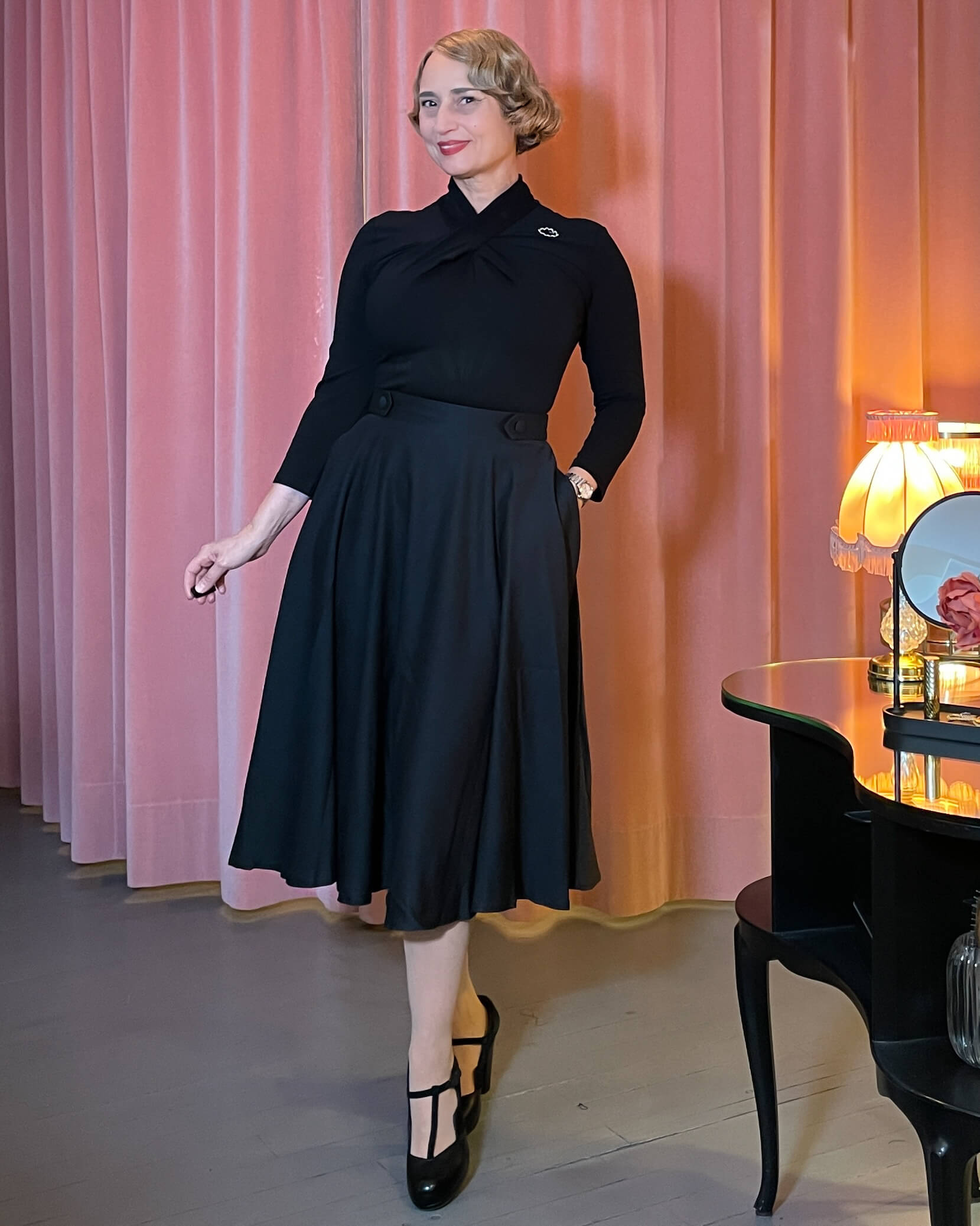 Swing Skirt (40er-50er Jahre) - black – Bild 2