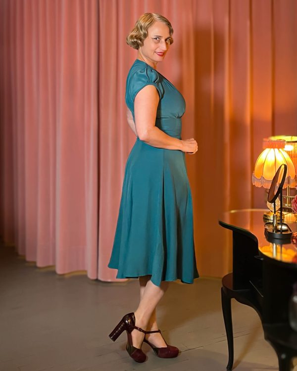 30s Ava Tea Dress (30er-40er Jahre) - dragonfly – Bild 3
