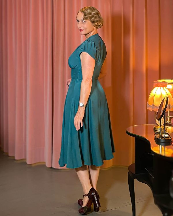 30s Ava Tea Dress (30er-40er Jahre) - dragonfly – Bild 2